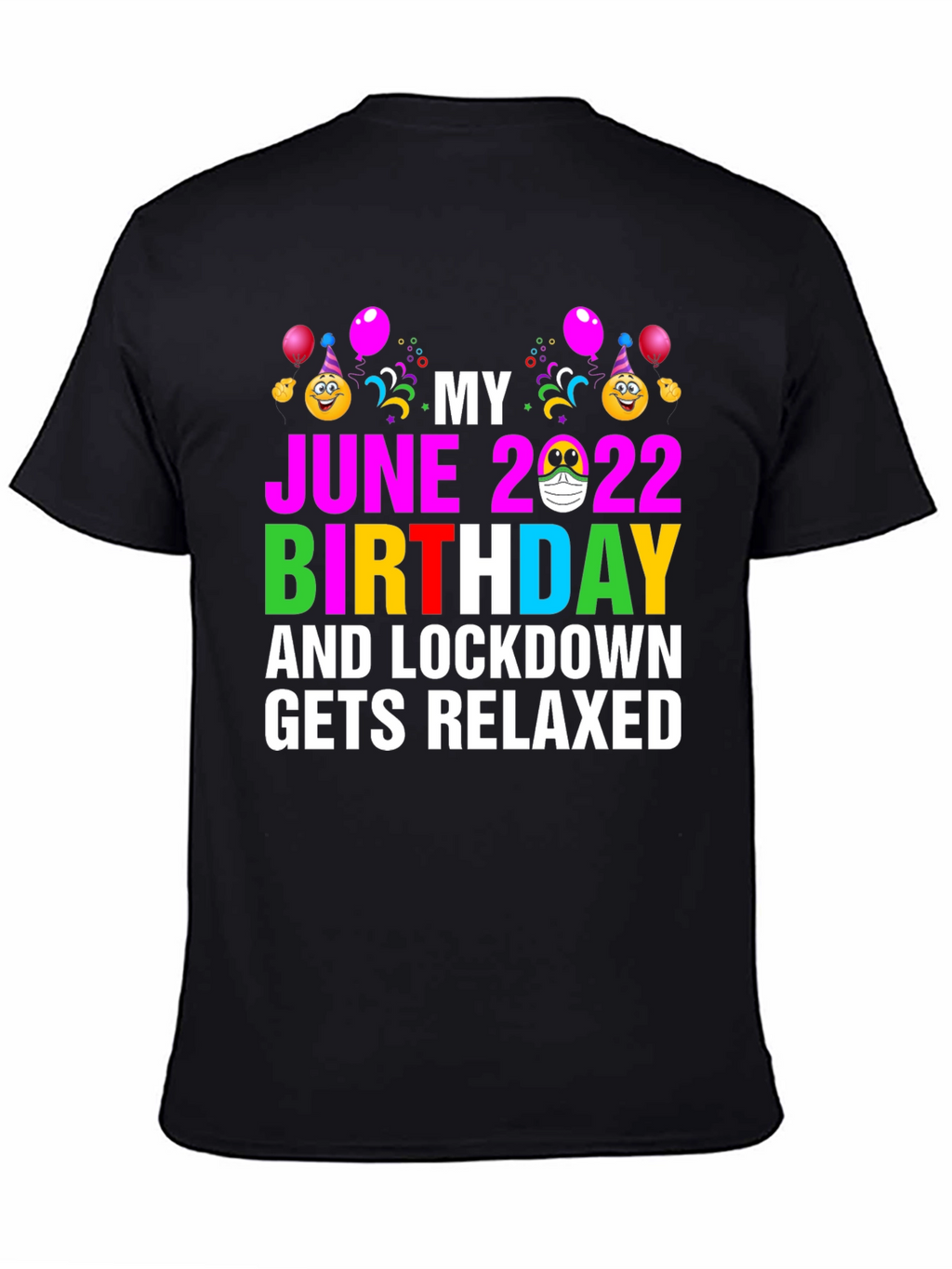 June 2022 Birthday Lockdown Relaxed T-Shirt