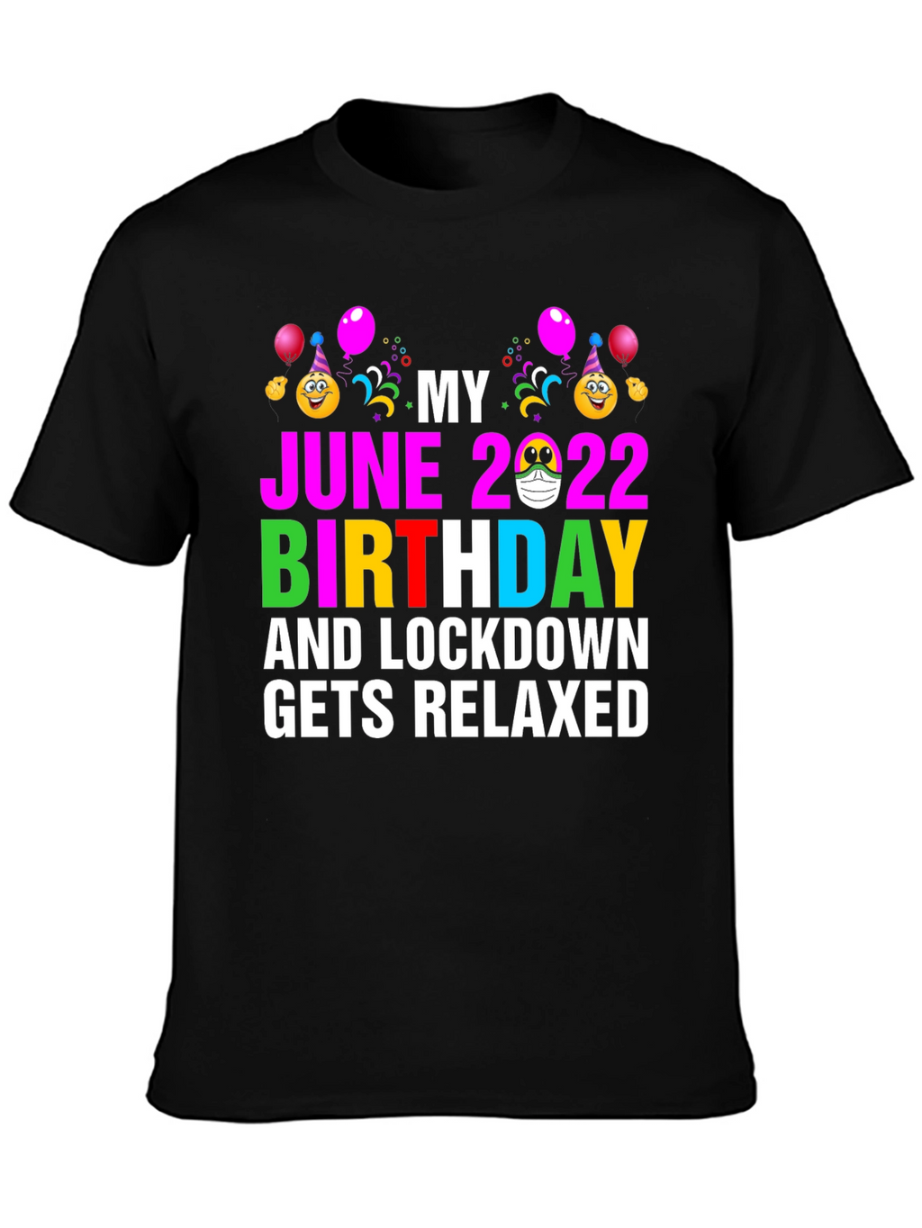June 2022 Birthday Lockdown Relaxed T-Shirt