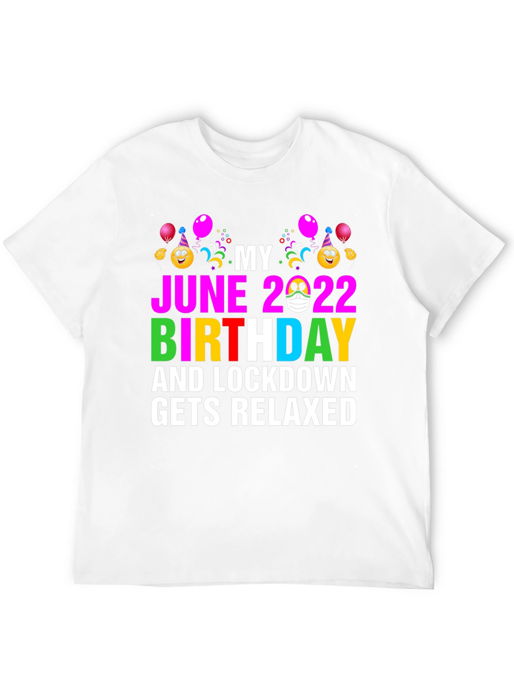 June 2022 Birthday Lockdown Relaxed T-Shirt