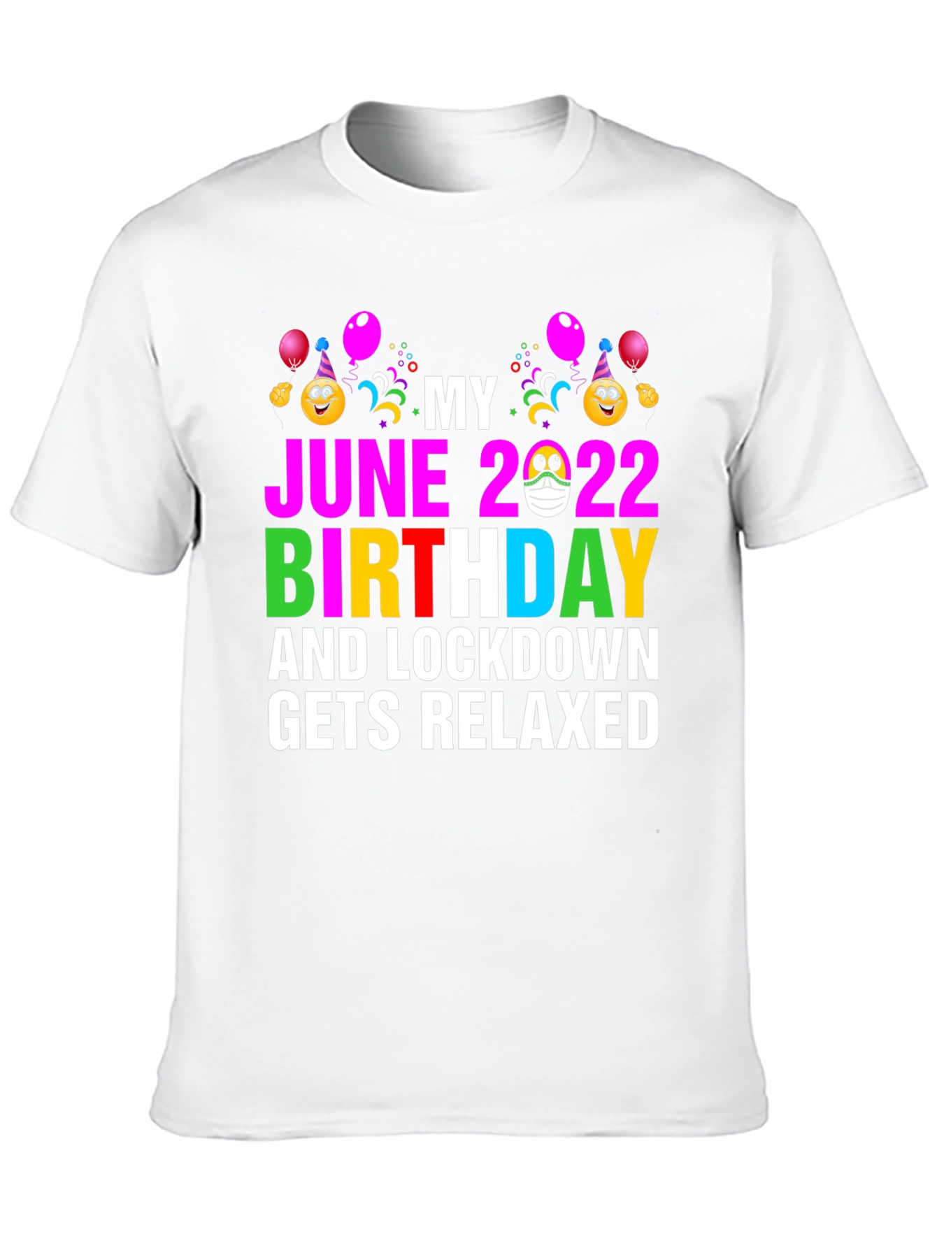 June 2022 Birthday Lockdown Relaxed T-Shirt