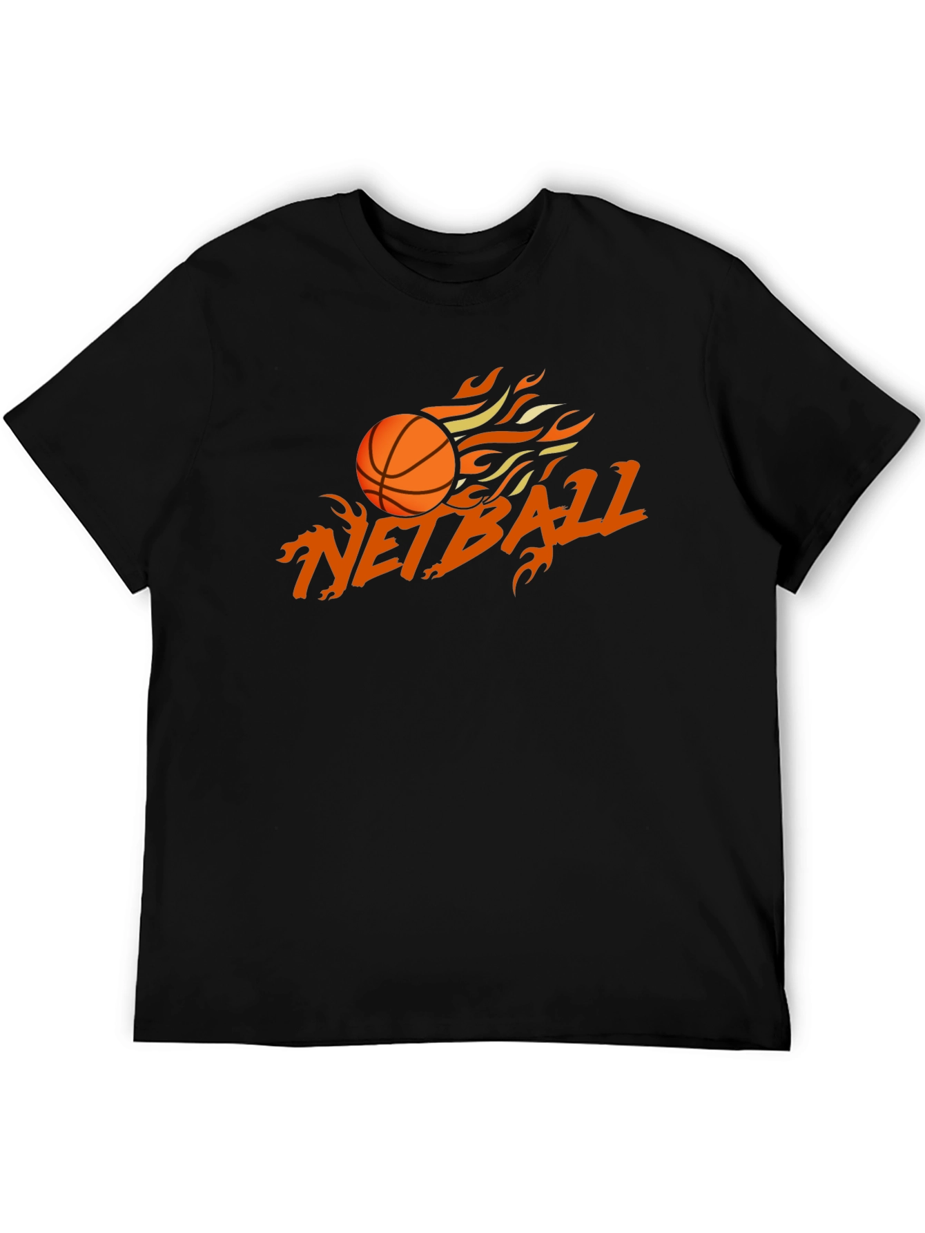 Netball Flame Graphic T-Shirt