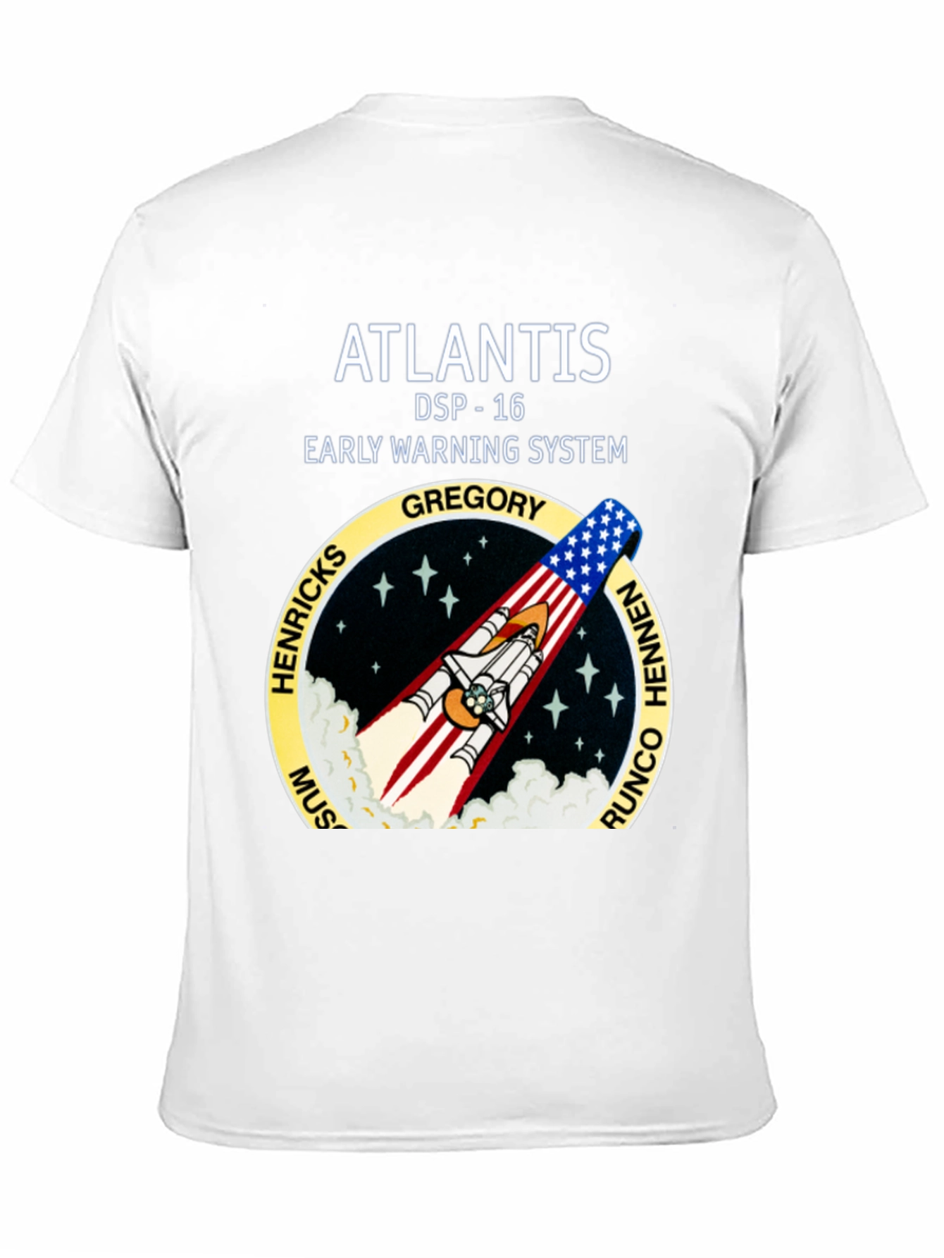 Atlantis DSP-16 Early Warning System T-Shirt
