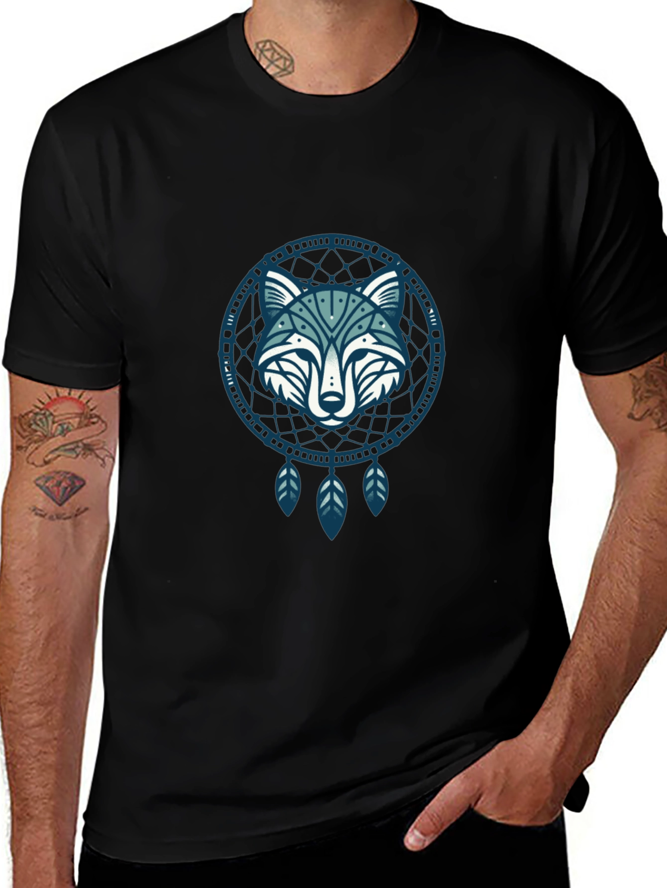 Wolf Dreamcatcher Graphic Tee
