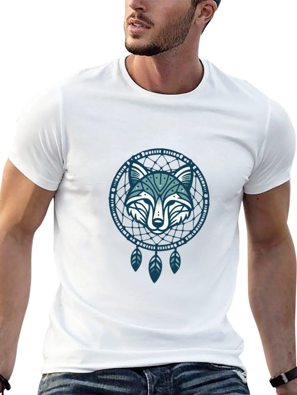 Wolf Dreamcatcher Graphic Tee