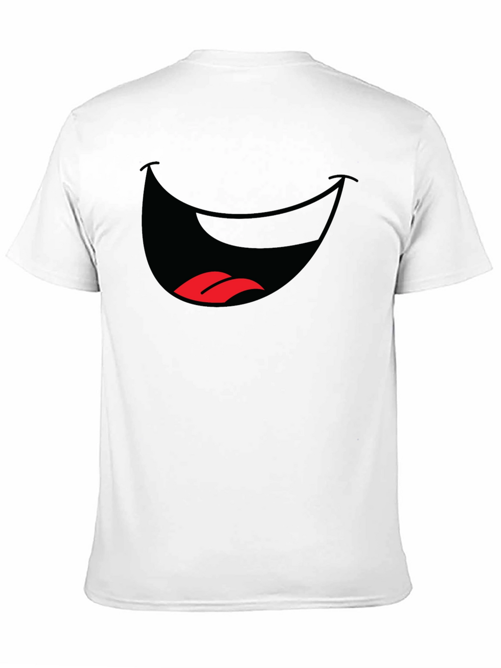 Funny Mouth Graphic T-Shirt - Black Cotton Tee
