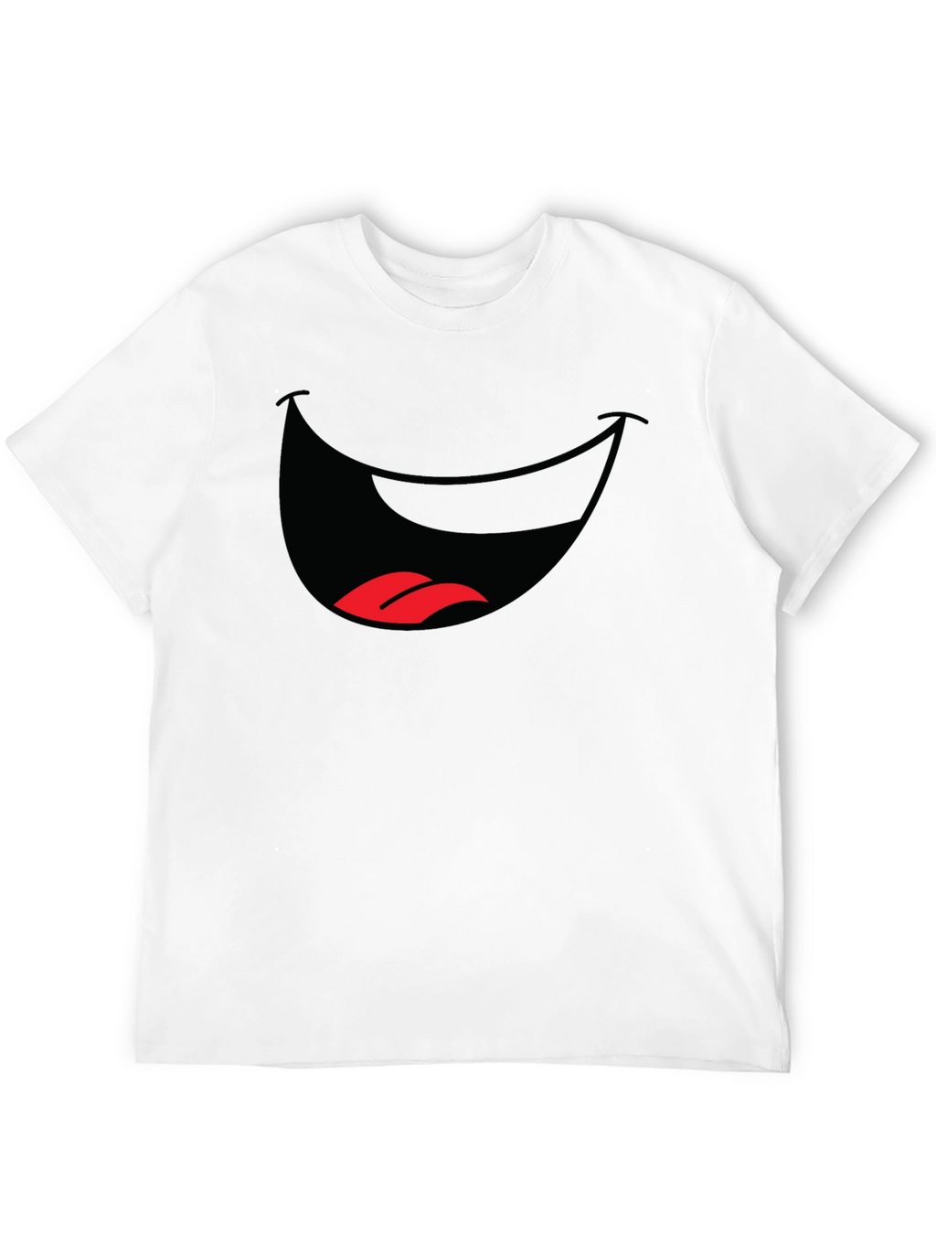 Funny Mouth Graphic T-Shirt - Black Cotton Tee