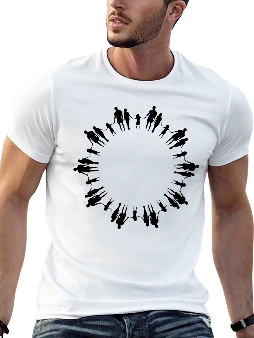 Unity Circle Graphic Tee - Black