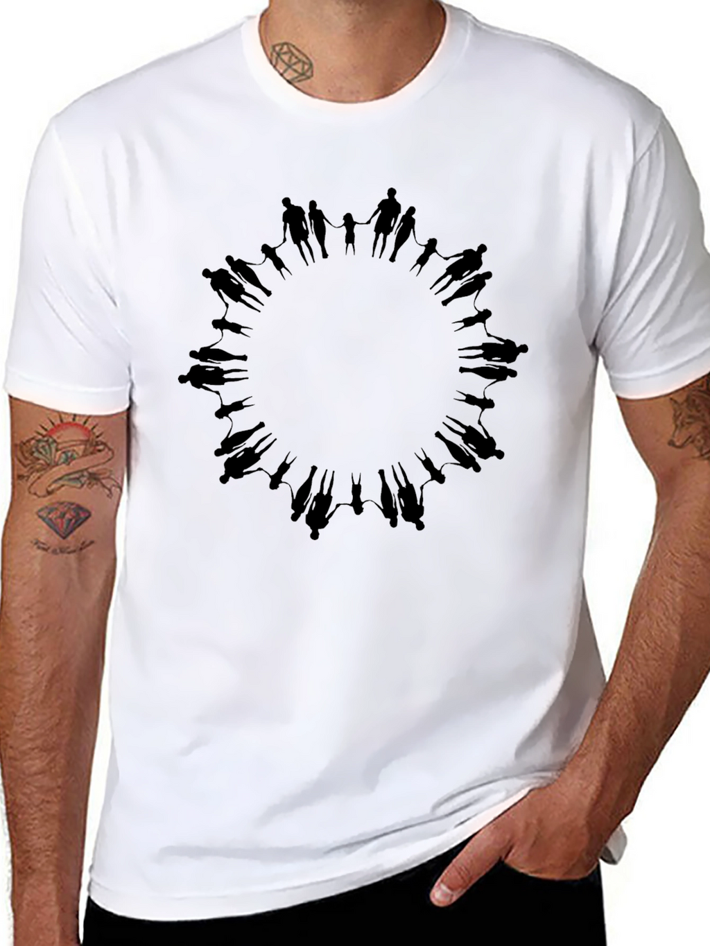 Unity Circle Graphic Tee - Black
