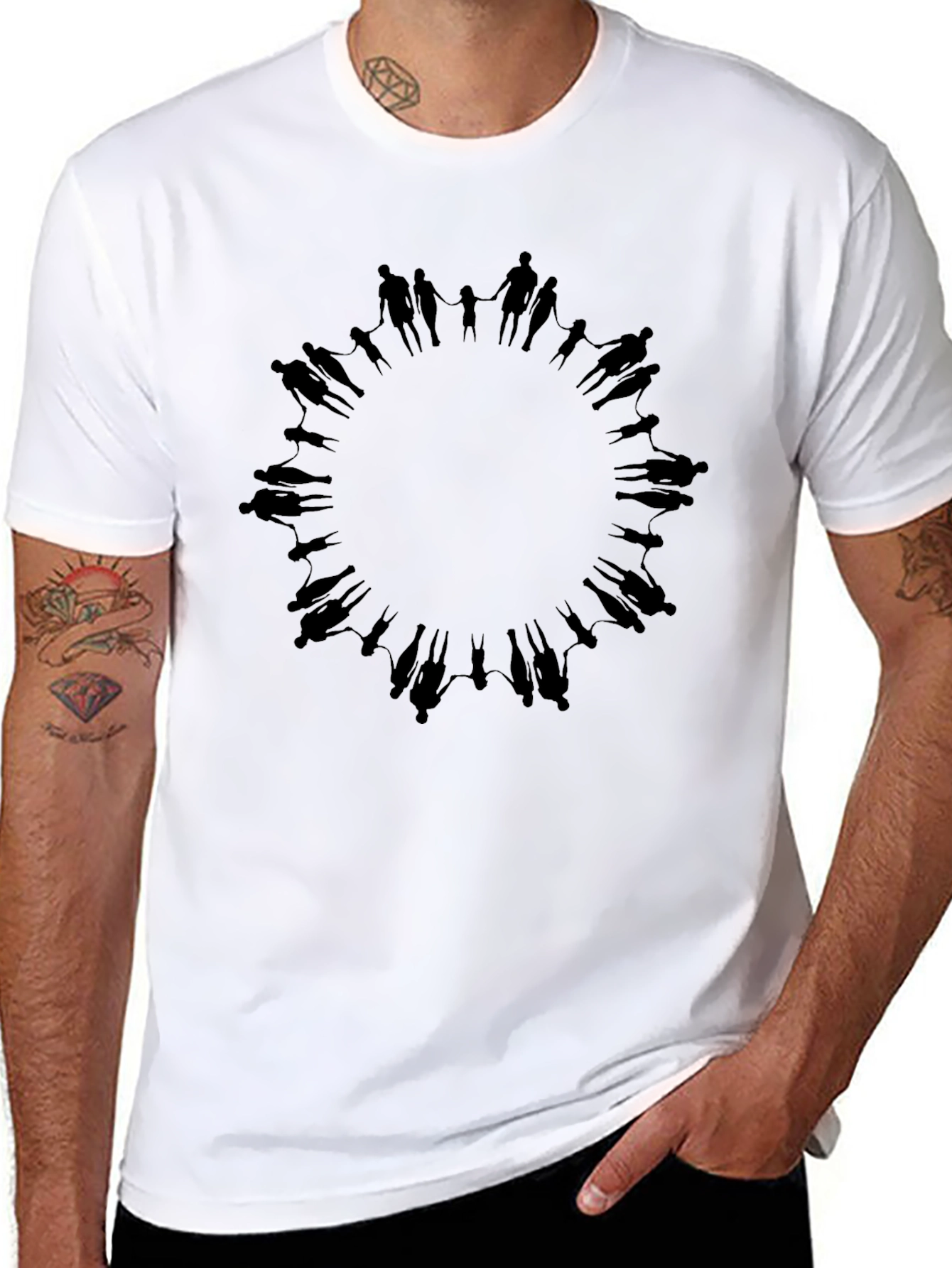 Unity Circle Graphic Tee - Black