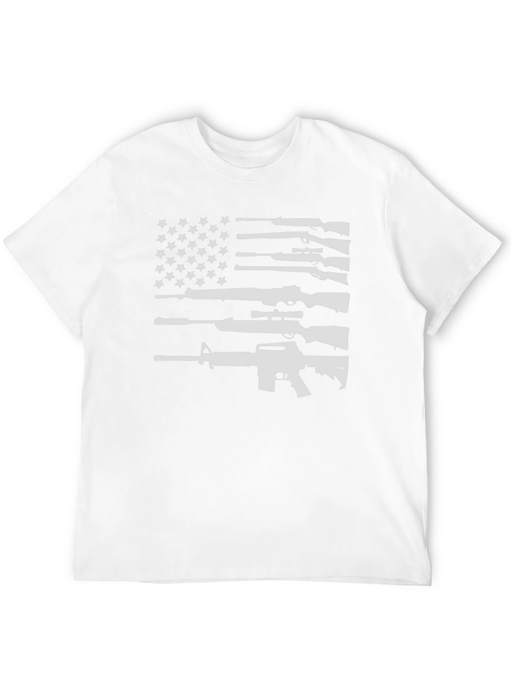 Gun Flag T-Shirt - Patriotic Black Tee
