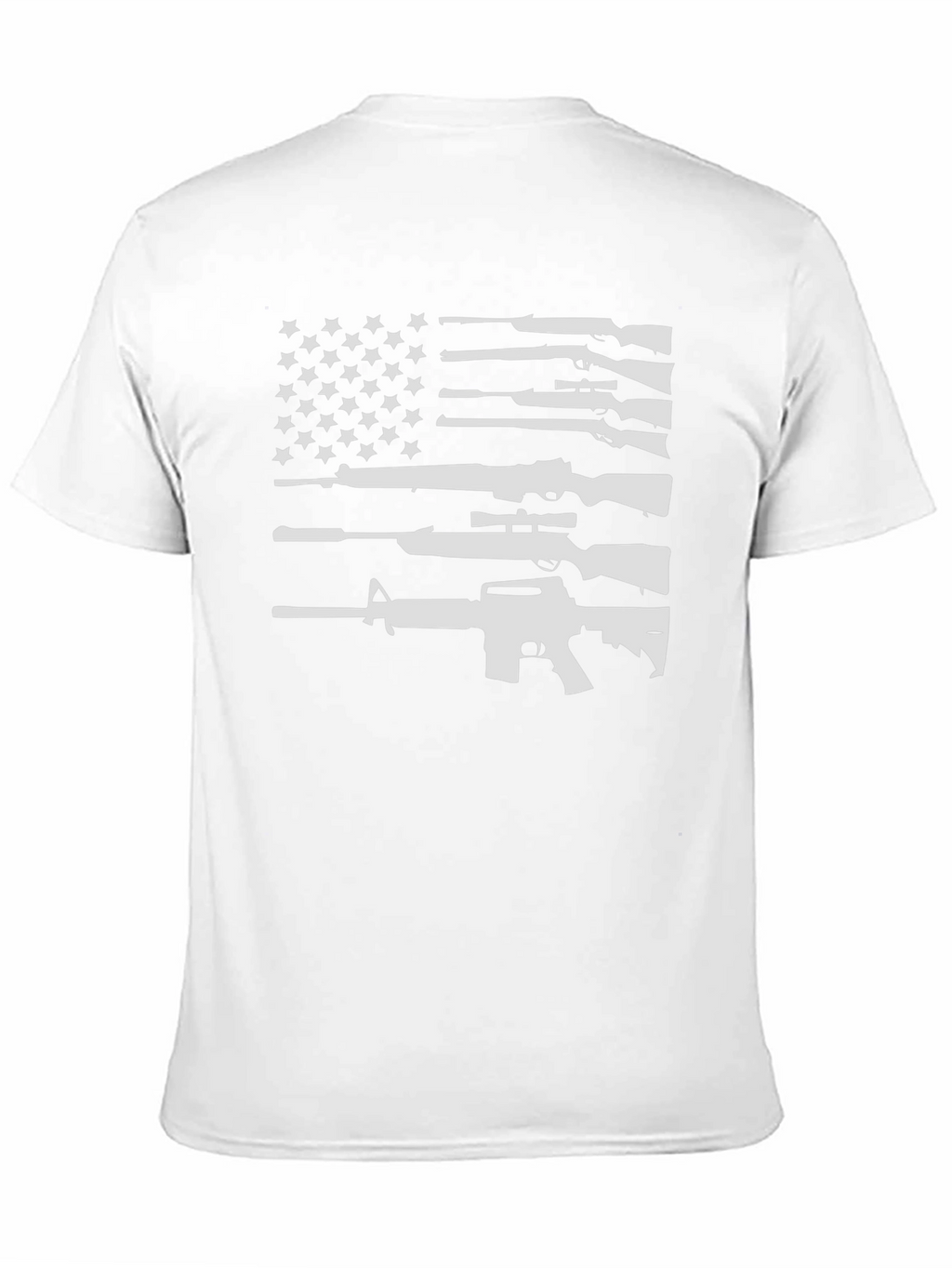 Gun Flag T-Shirt - Patriotic Black Tee