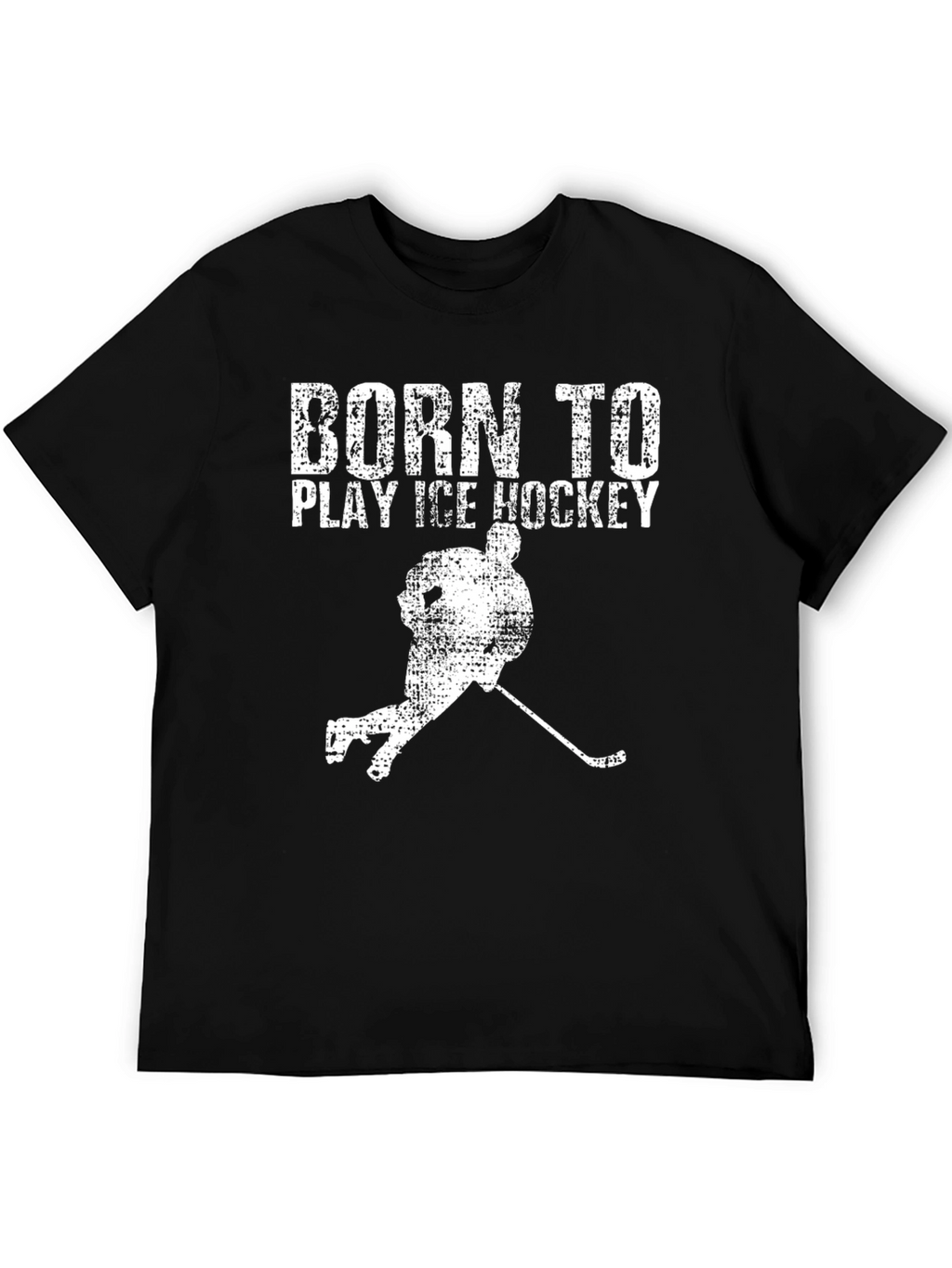 Born to Play Ice Hockey Graphic Tee