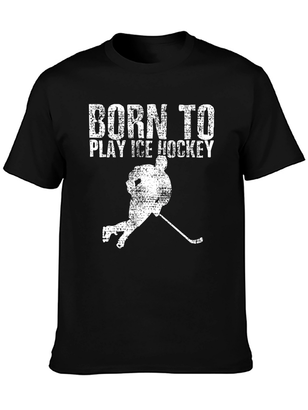 Born to Play Ice Hockey Graphic Tee