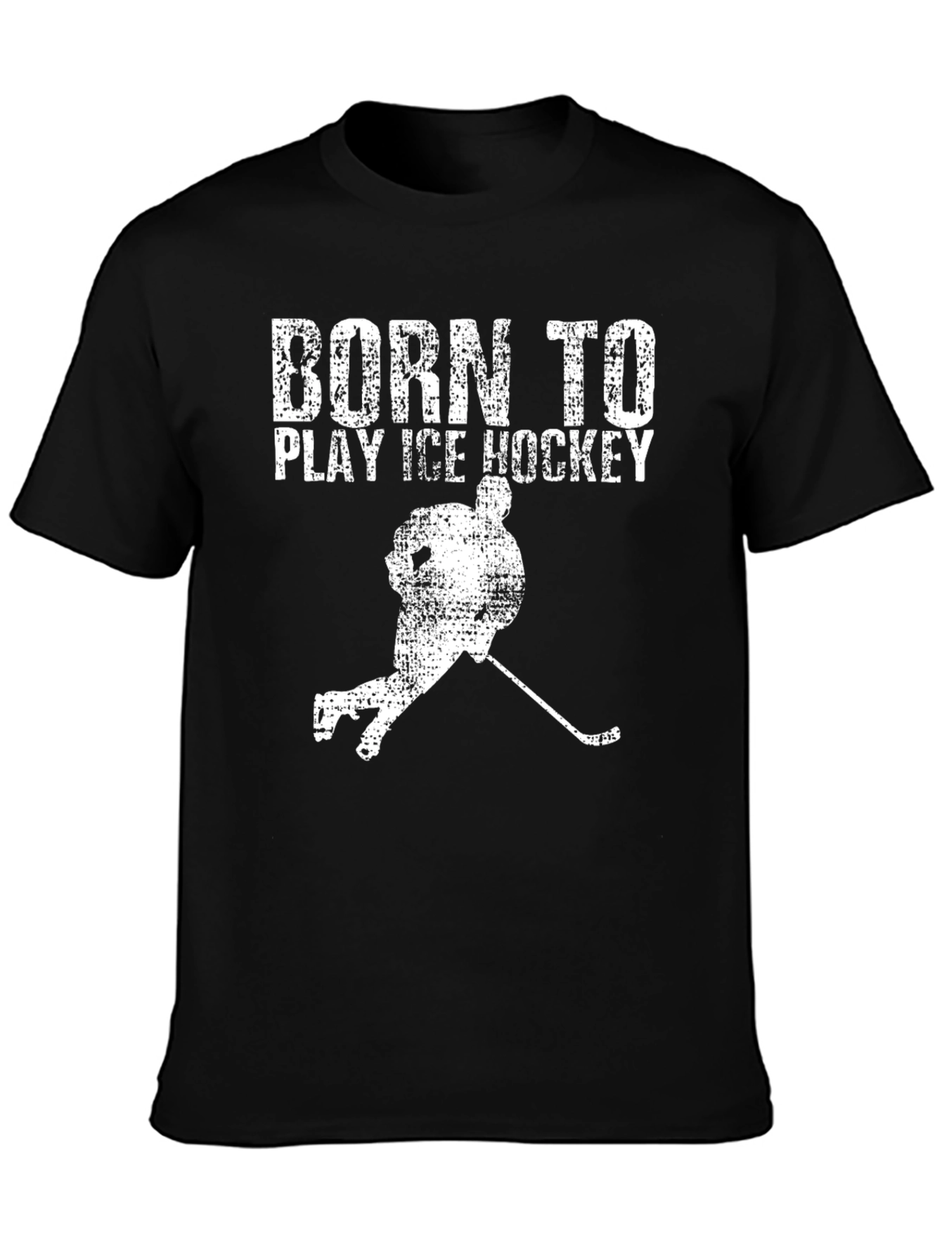 Born to Play Ice Hockey Graphic Tee