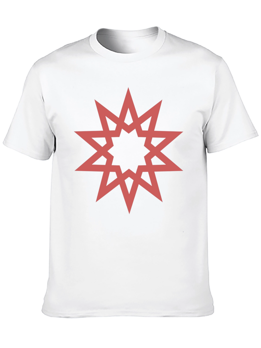 Geometric Star Graphic Black T-Shirt