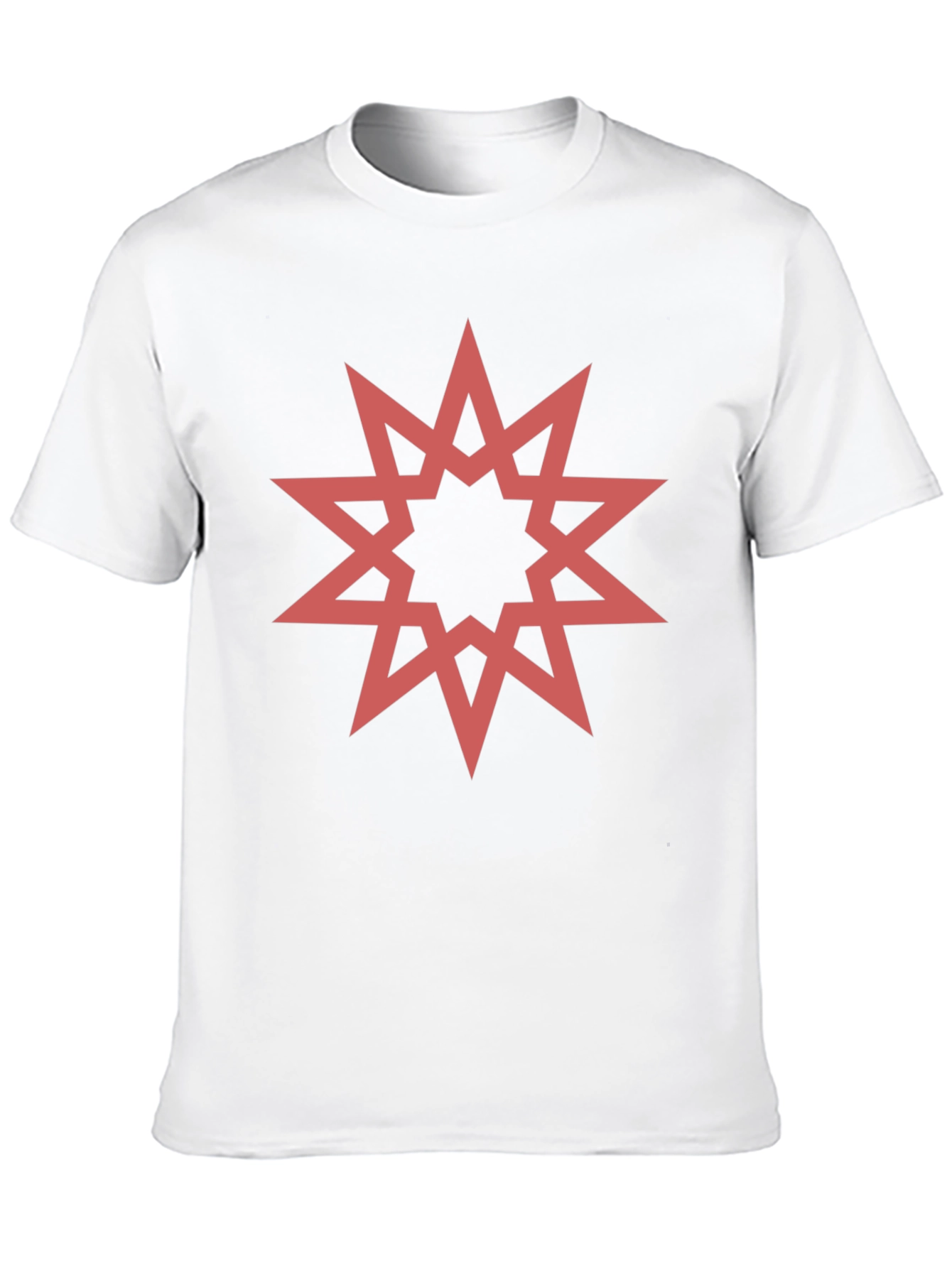 Geometric Star Graphic Black T-Shirt