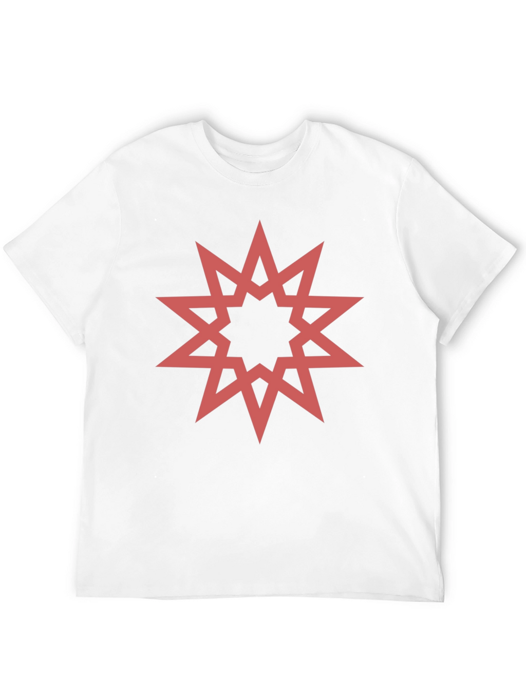 Geometric Star Graphic Black T-Shirt