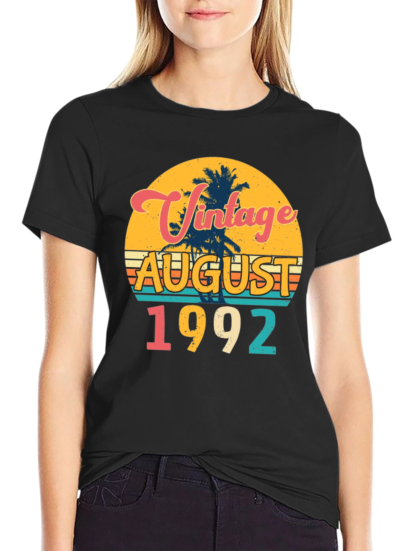 Vintage August 1992 Birthday T-Shirt