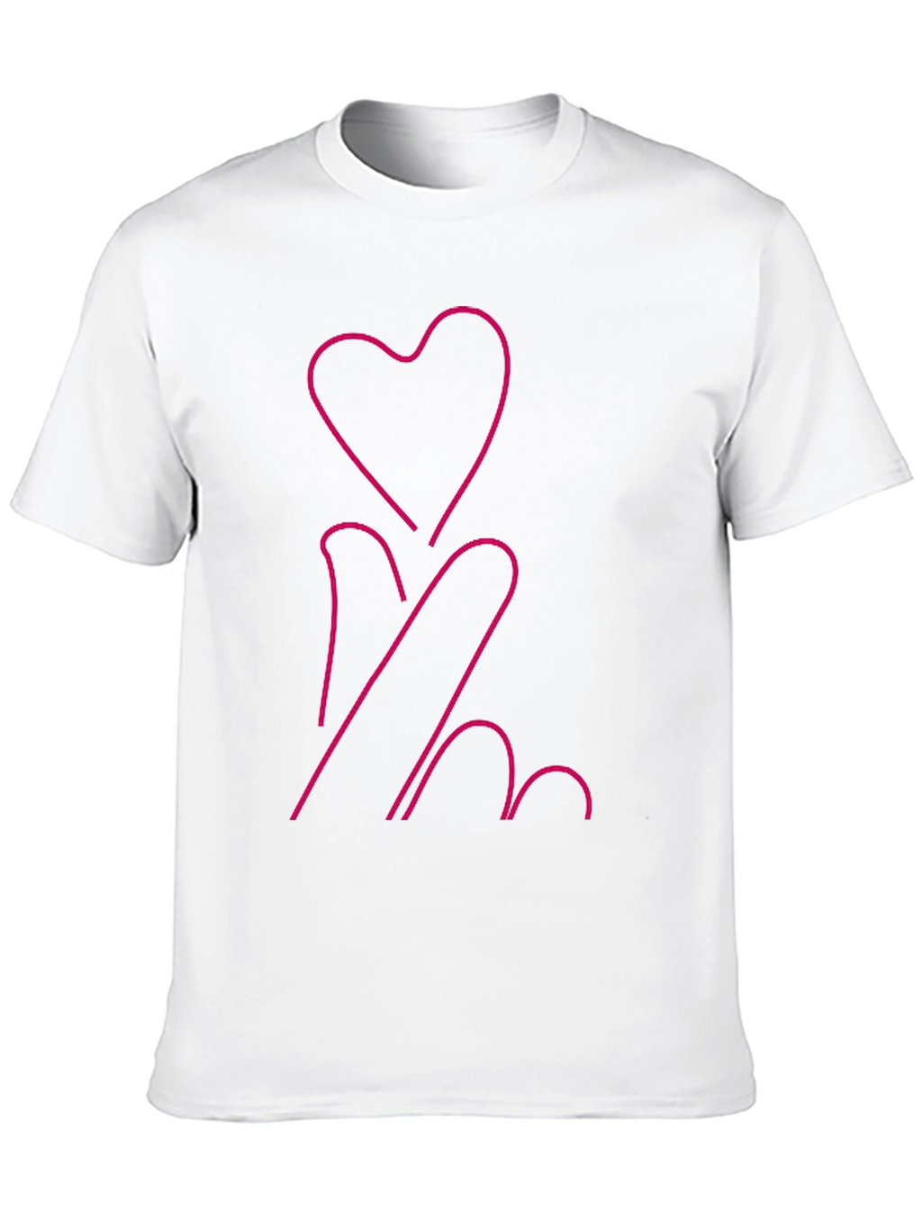Heart Finger Symbol Tee - Express Your Love