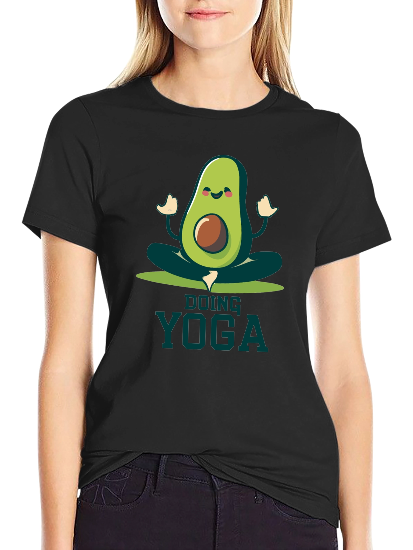 Avocado Yoga T-Shirt - Funny Meditating Graphic Tee