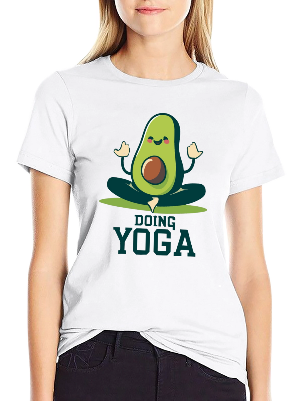 Avocado Yoga T-Shirt - Funny Meditating Graphic Tee