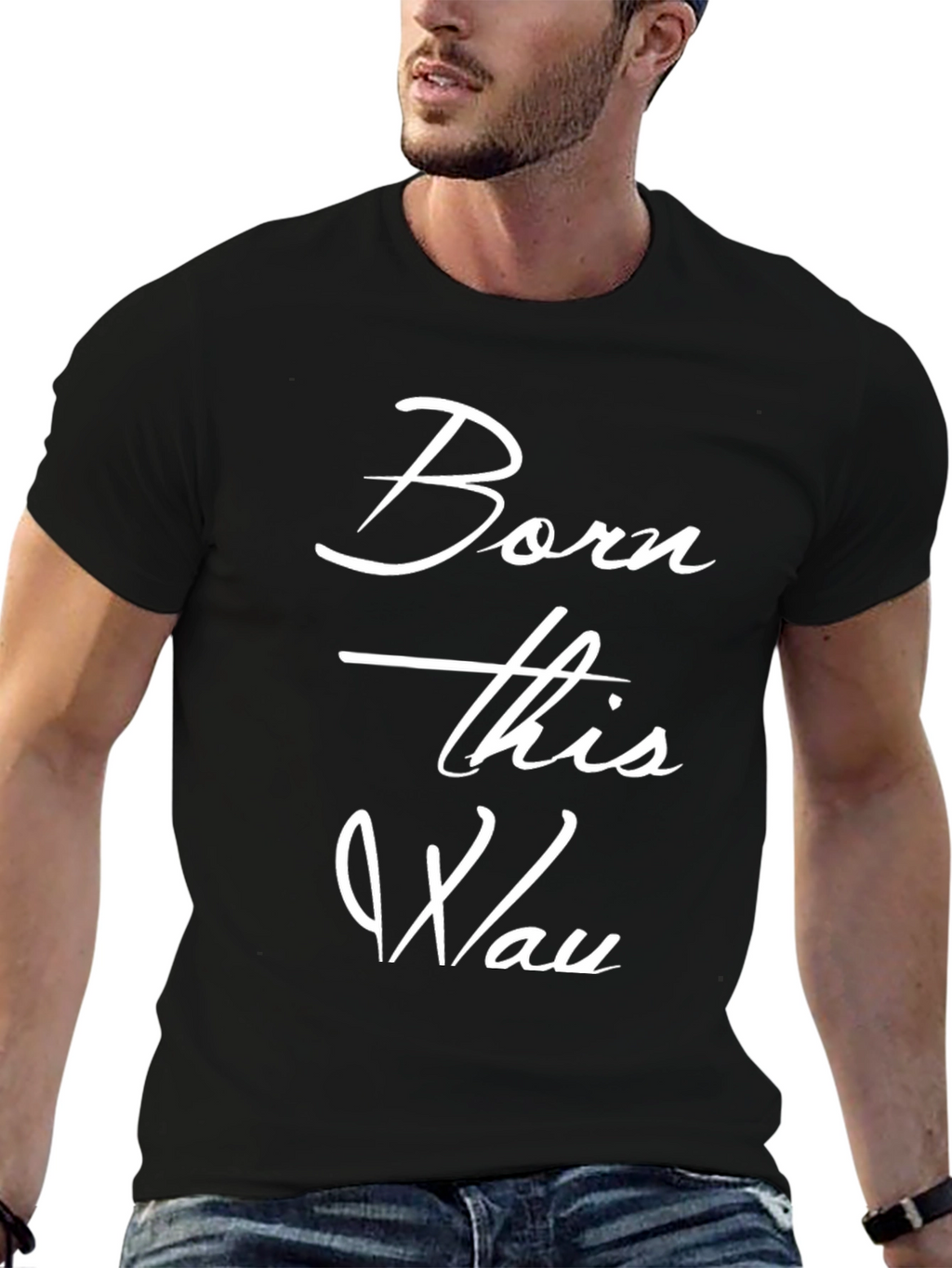 Born This Way Black Graphic Tee