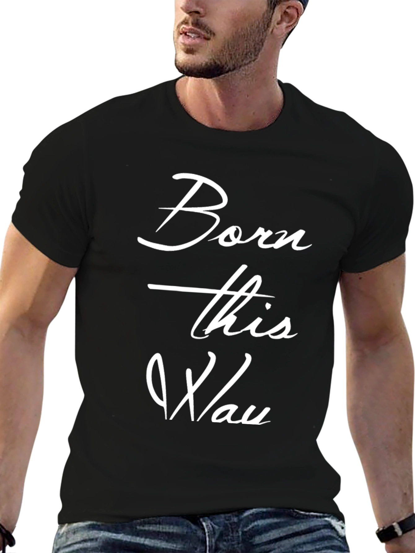 Born This Way Black Graphic Tee