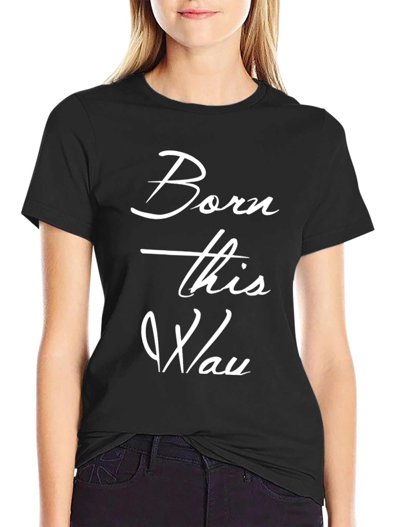 Born This Way Black Graphic Tee
