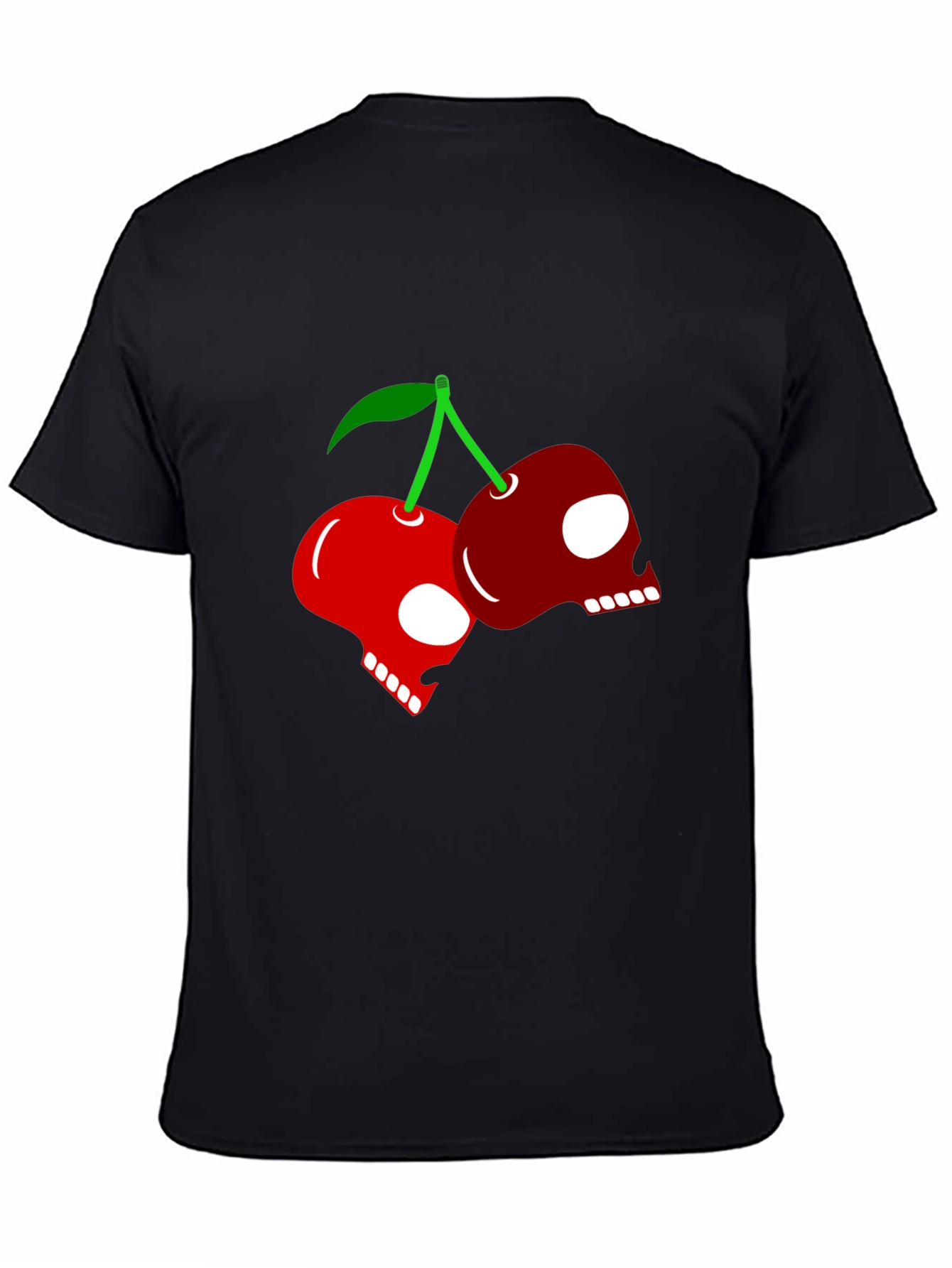 Skull Cherry Graphic Tee - Rocker Style