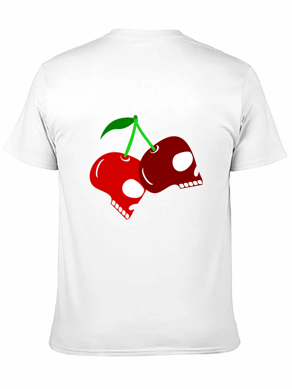Skull Cherry Graphic Tee - Rocker Style
