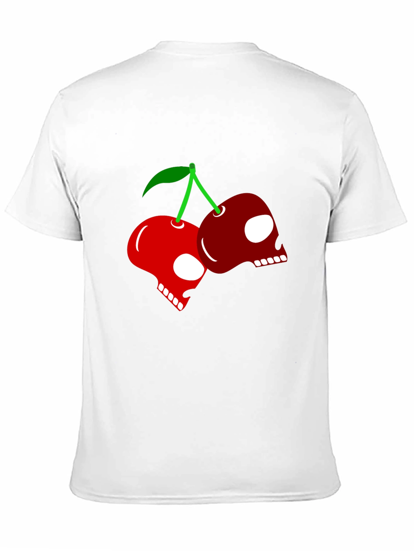 Skull Cherry Graphic Tee - Rocker Style