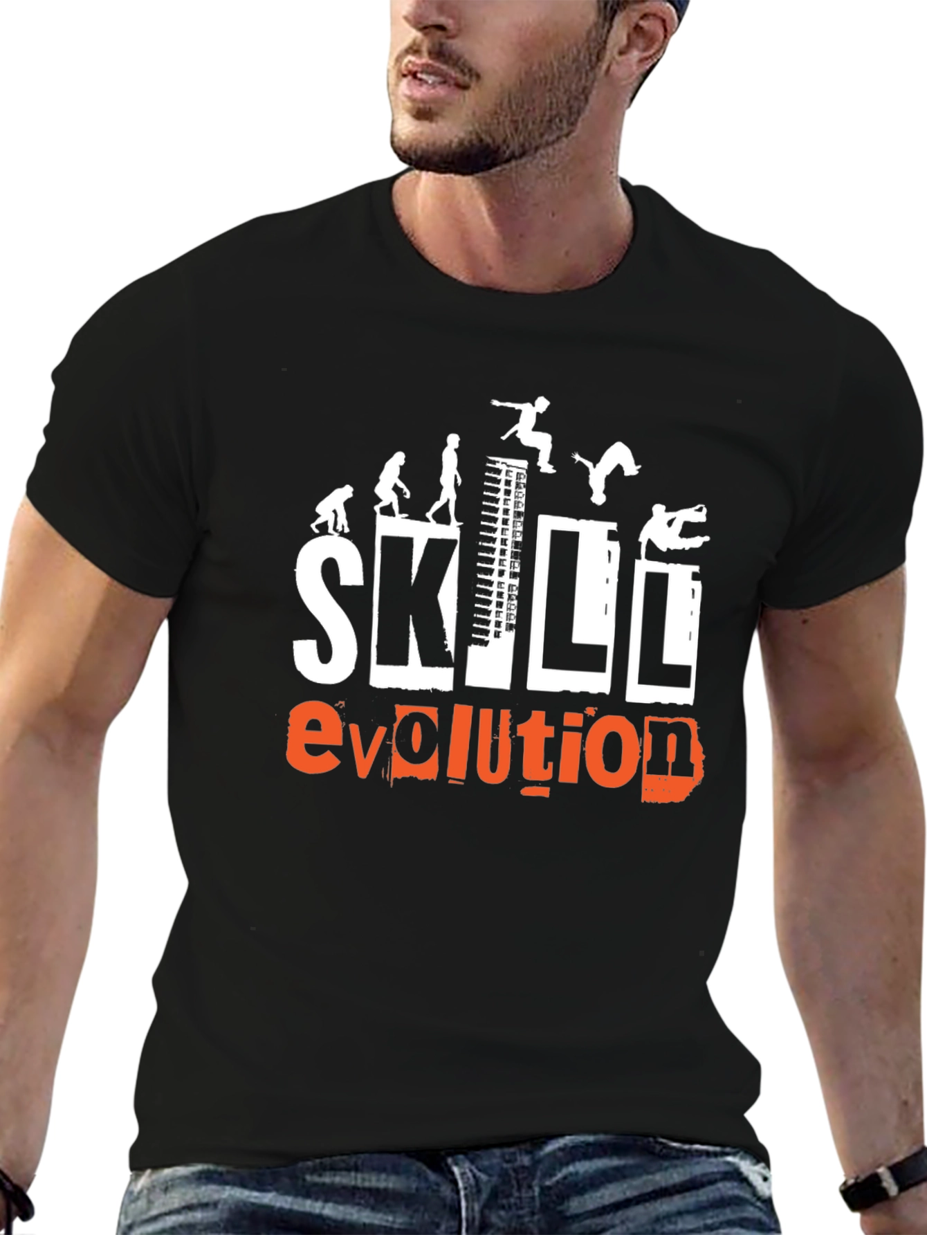 Skill Evolution Black T-Shirt