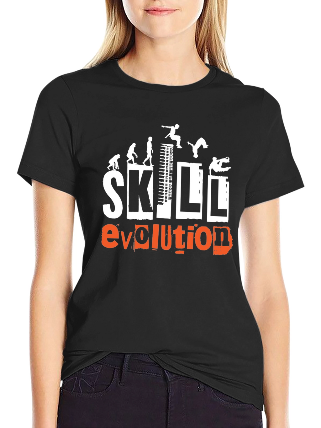 Skill Evolution Black T-Shirt