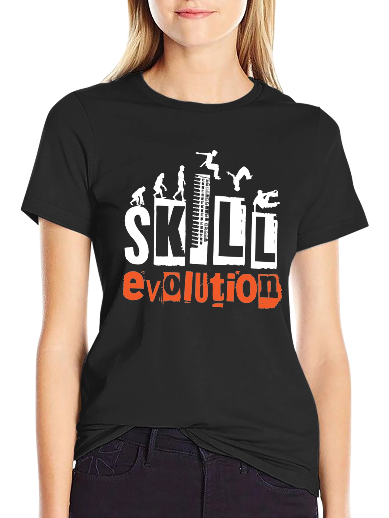 Skill Evolution Black T-Shirt
