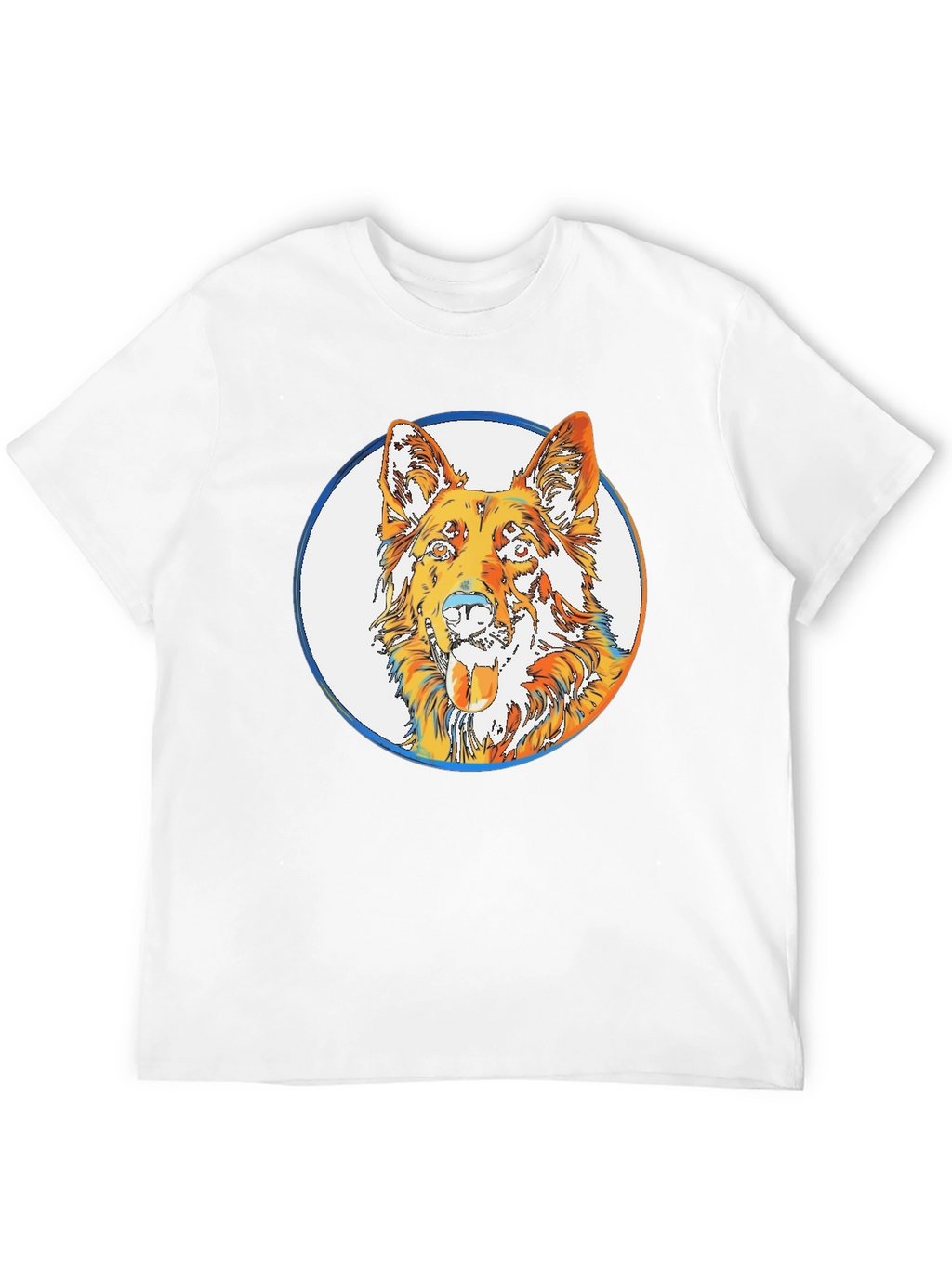Cool Dog Graphic Tee - Stylish Mens Black T-Shirt