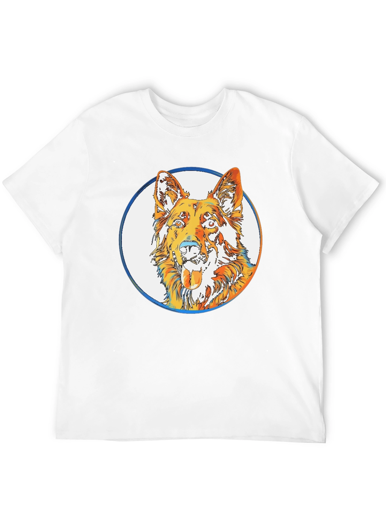 Cool Dog Graphic Tee - Stylish Mens Black T-Shirt