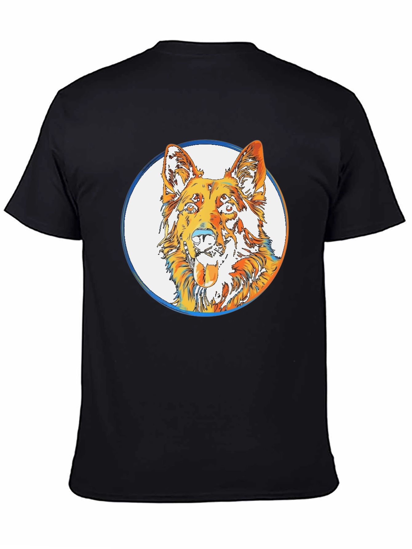 Cool Dog Graphic Tee - Stylish Mens Black T-Shirt