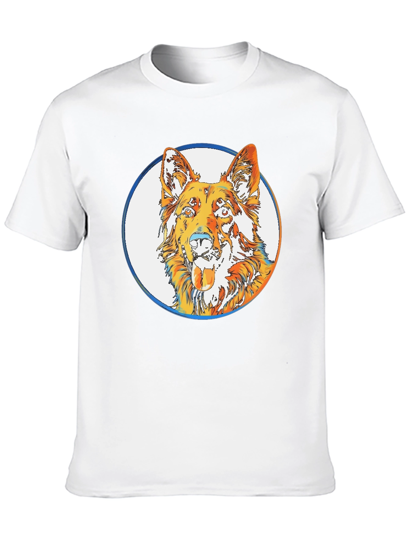 Cool Dog Graphic Tee - Stylish Mens Black T-Shirt