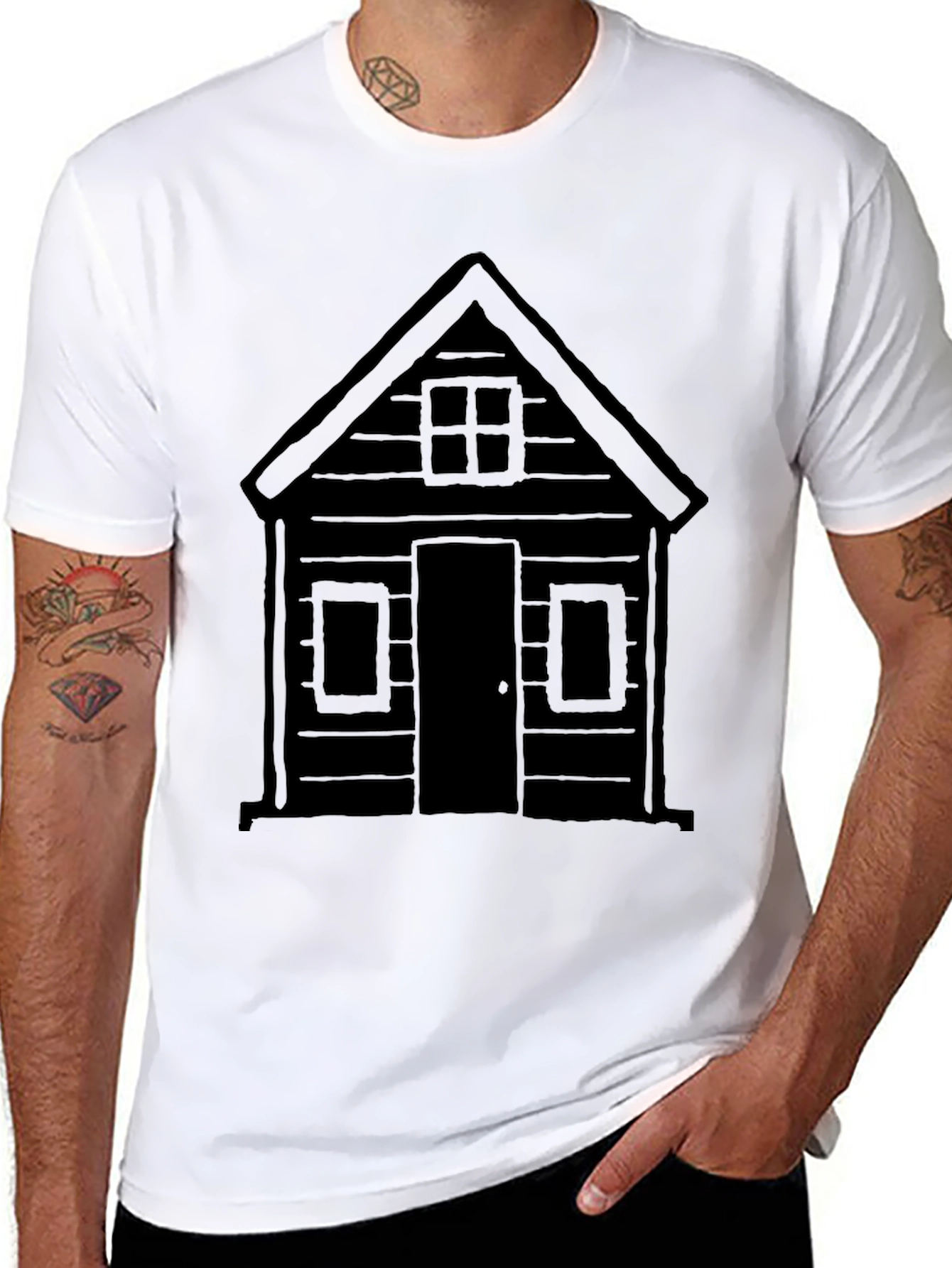 Cabin Tee - Cozy Home Graphic T-Shirt