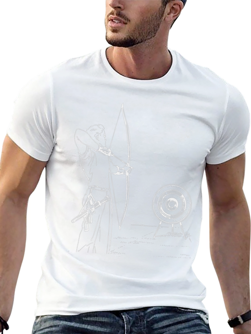 Archery Graphic Tee - Black Cotton