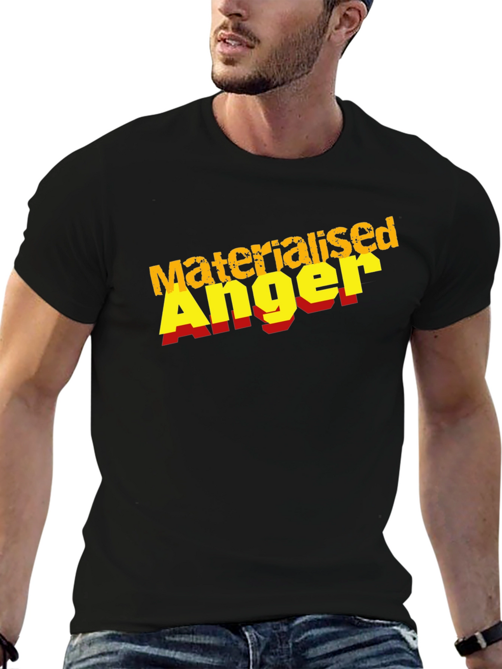 Materialised Anger Black T-Shirt