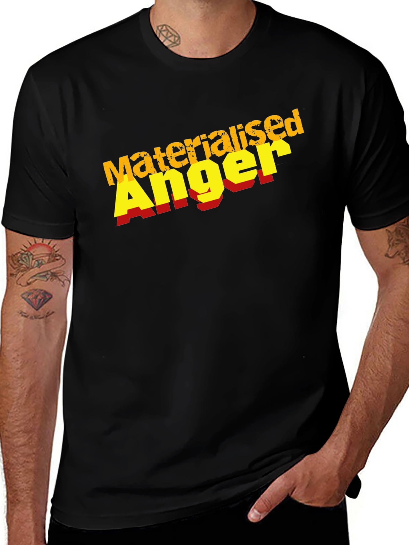 Materialised Anger Black T-Shirt