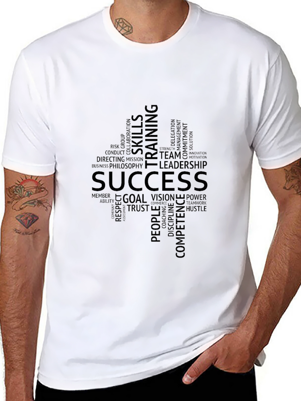 Success Word Cloud Graphic T-Shirt