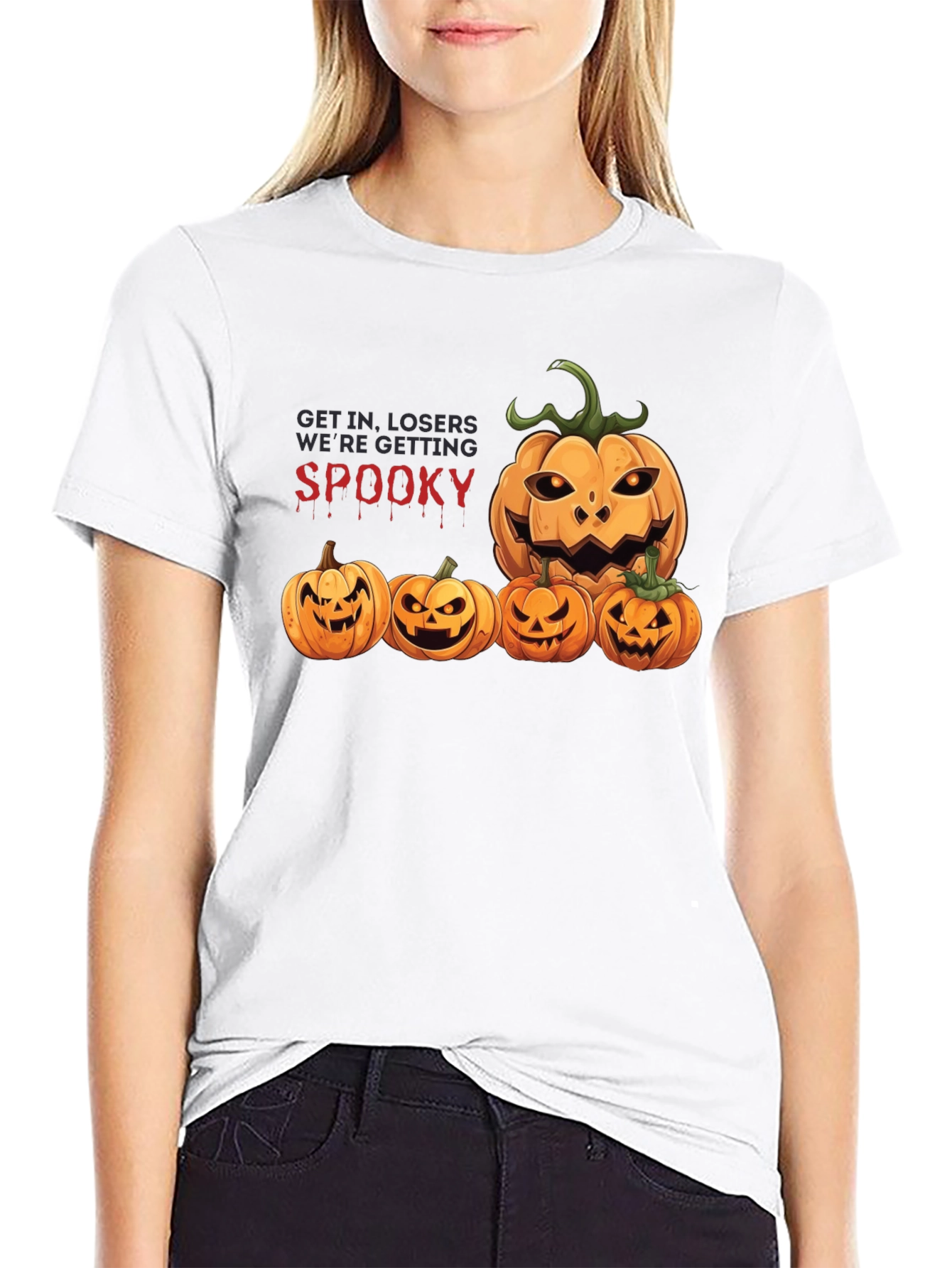Spooky Season Pumpkin Graphic T-Shirt