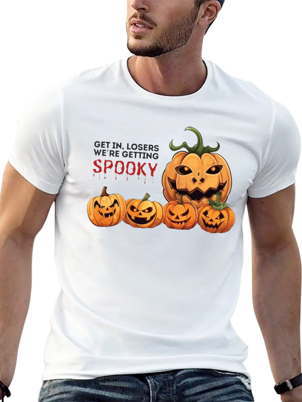 Spooky Season Pumpkin Graphic T-Shirt