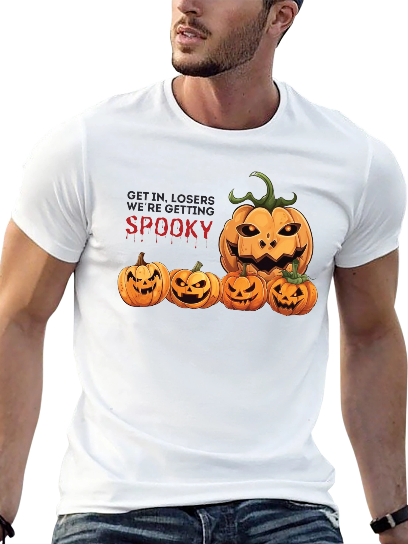 Spooky Season Pumpkin Graphic T-Shirt