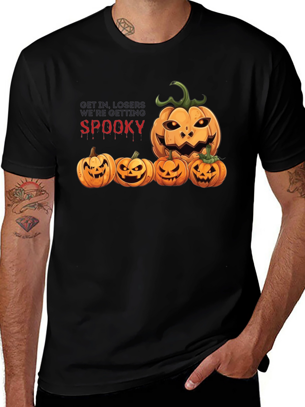 Spooky Season Pumpkin Graphic T-Shirt