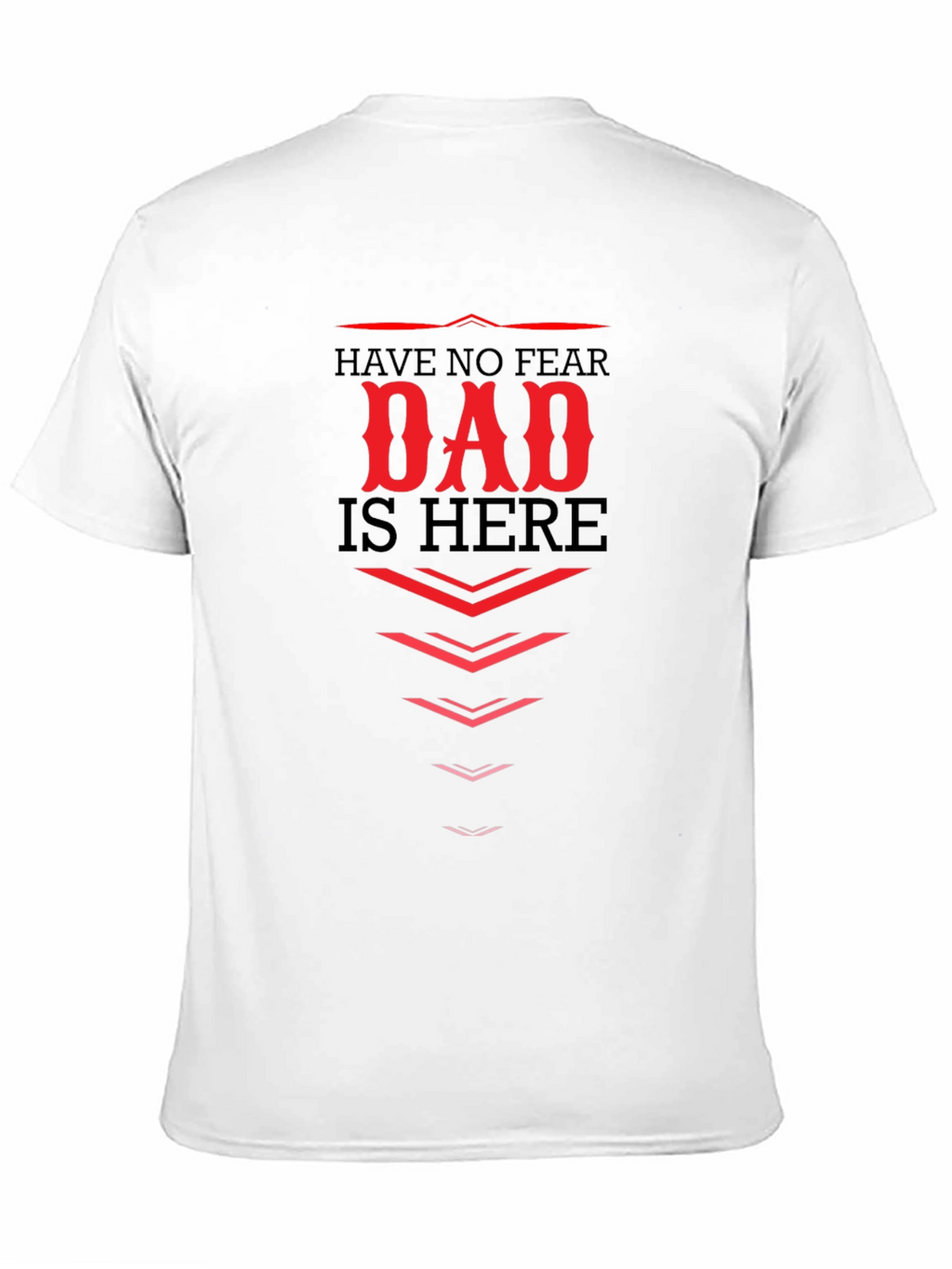 Dad Is Here Black Graphic T-Shirt