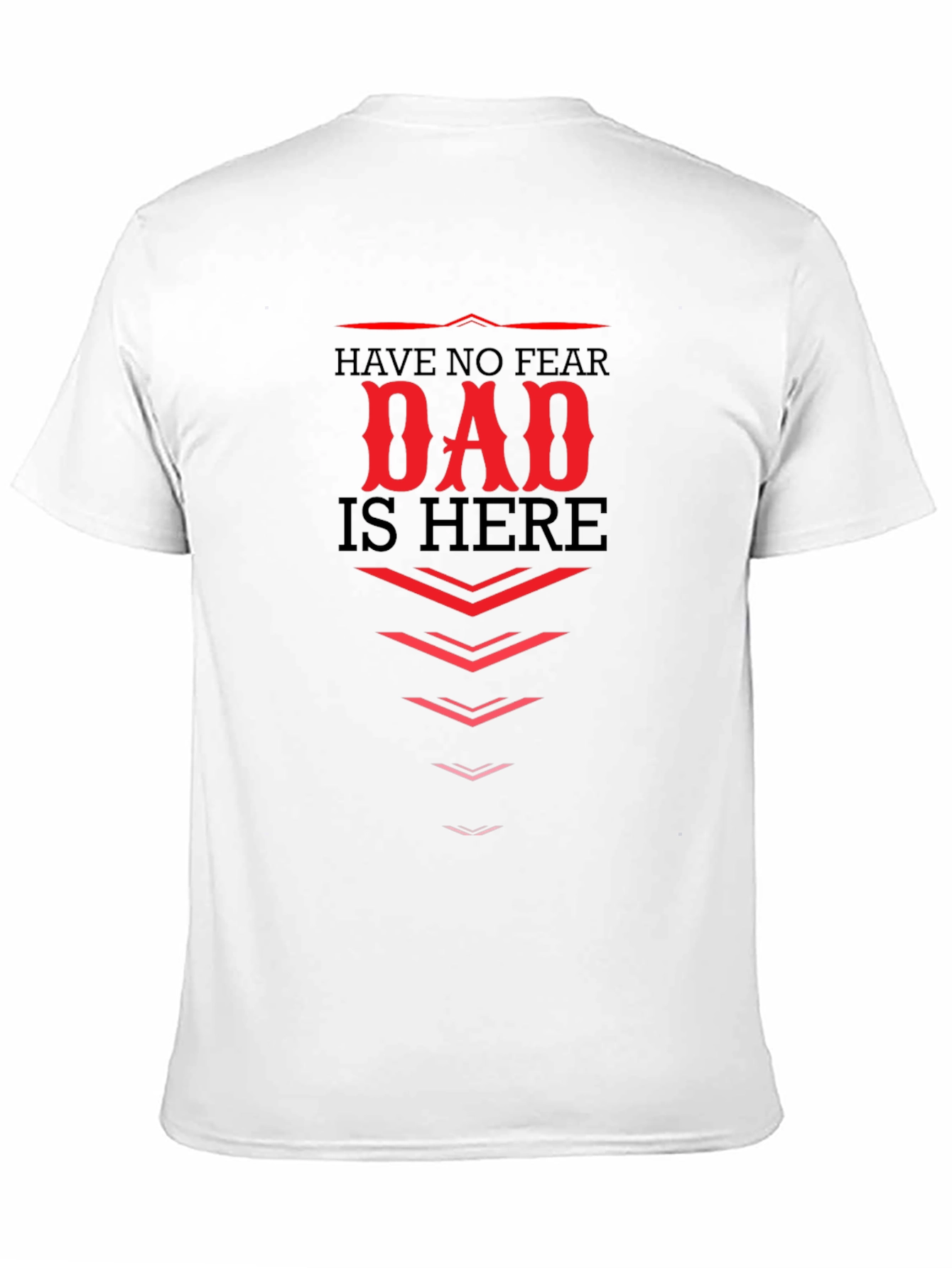 Dad Is Here Black Graphic T-Shirt