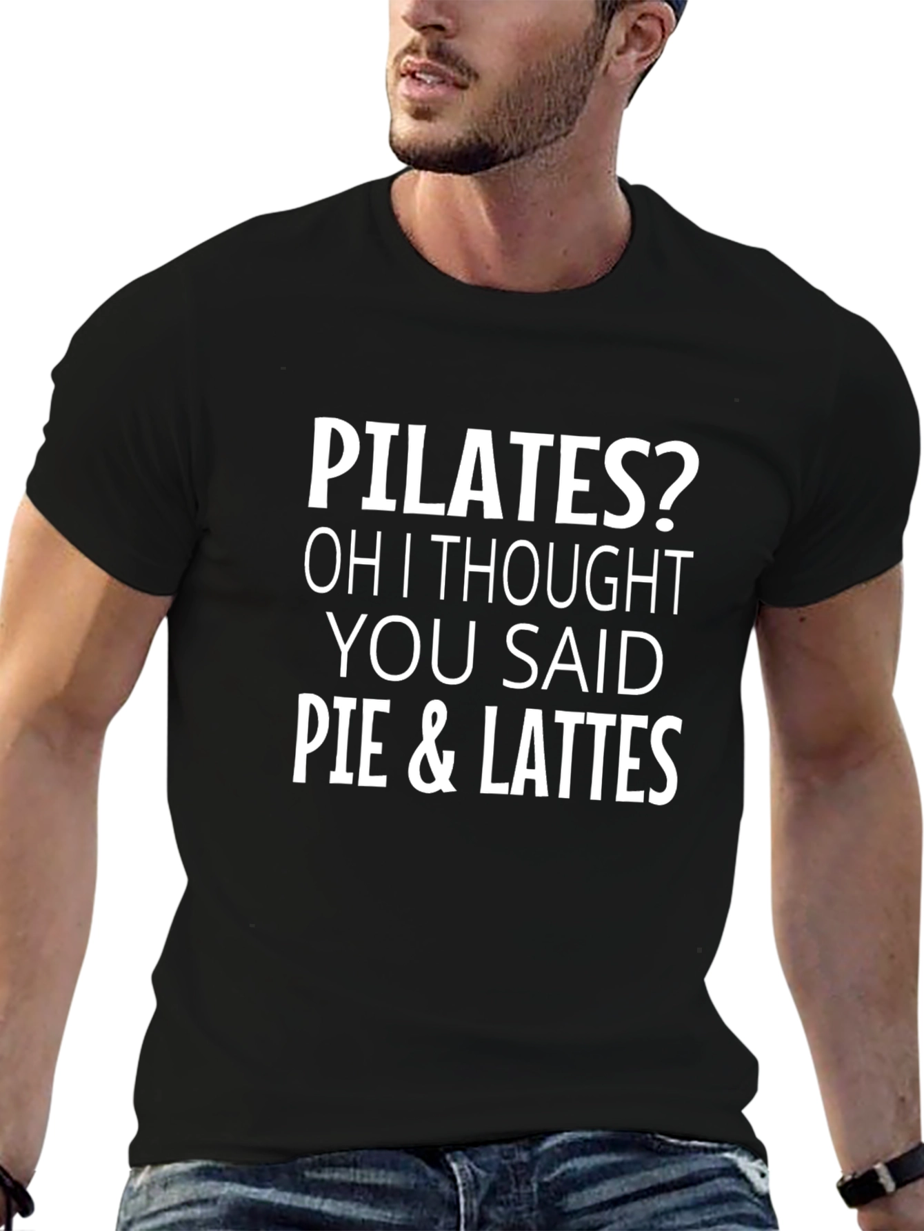 Pilates? Pie & Lattes Funny Graphic Tee
